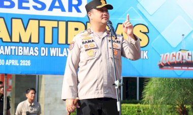 Peringatan-May-Day-di-Stadion-Gejos-Berjalan-Kondusif,-Kapolres-Gresik-Apresiasi-Elemen-Buruh