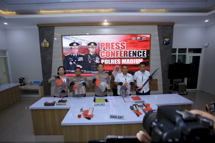 Polres Madiun Amankan Komplotan Pembobol Toko Lintas Daerah