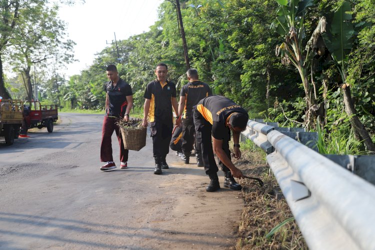 Polres Magetan Revitalisasi Jembatan Mangge untuk Masyarakat