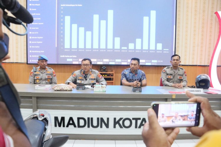 Polres Madiun Kota Ungkap Dua Kasus Curanmor Amankan 2 Tersangka