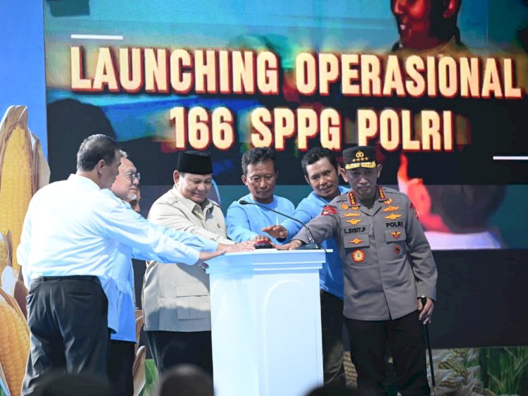 Dari Jawa Timur, Presiden Prabowo Groundbreaking 10 Gudang Pangan Polri dan Luncurkan 166 SPPG
