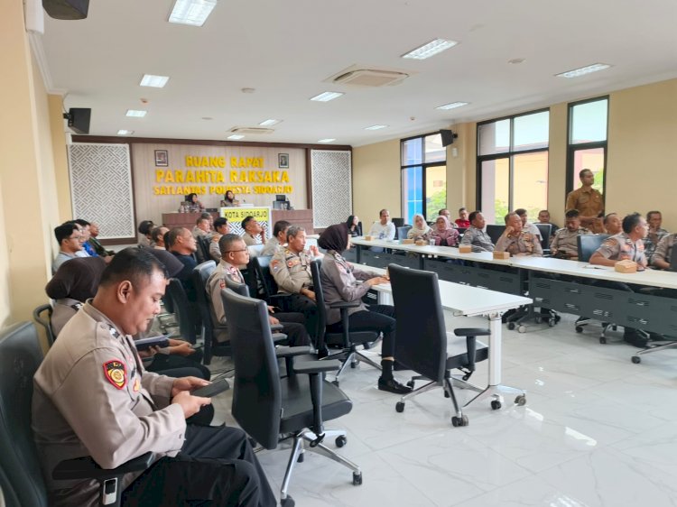 Polresta Sidoarjo Sosialisasikan KUR Himbara kepada Kelompok Tani Binaan