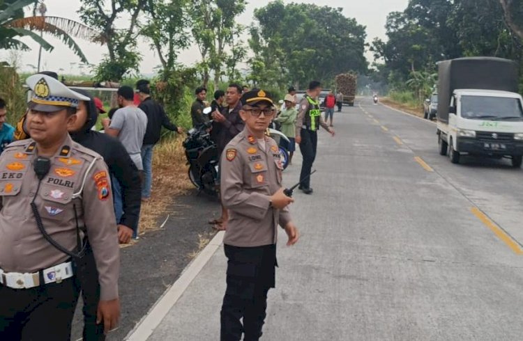 Polres Lumajang Bubarkan Balap Liar di JLS Pasirian10 Motor Diamankan